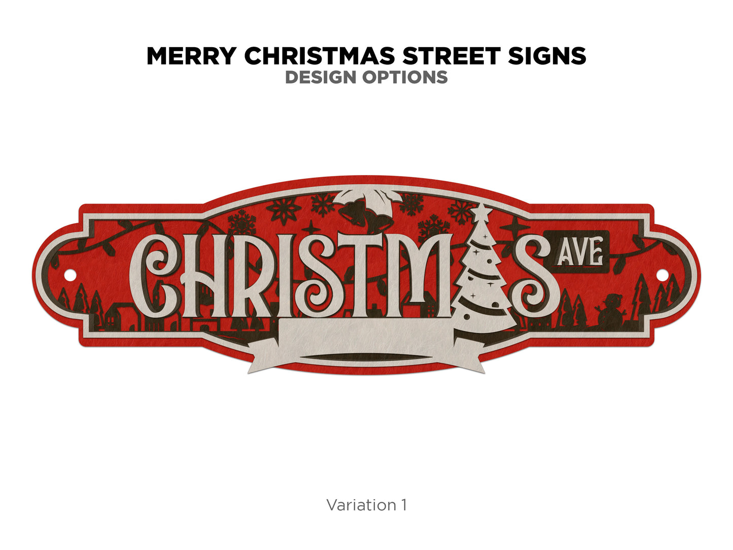 Christmas Street Signs