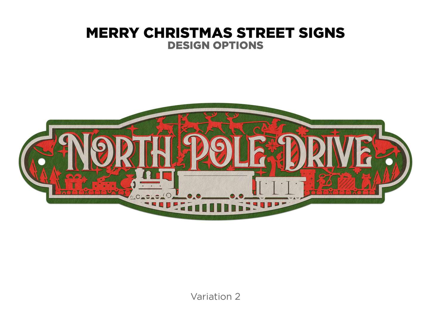 Christmas Street Signs