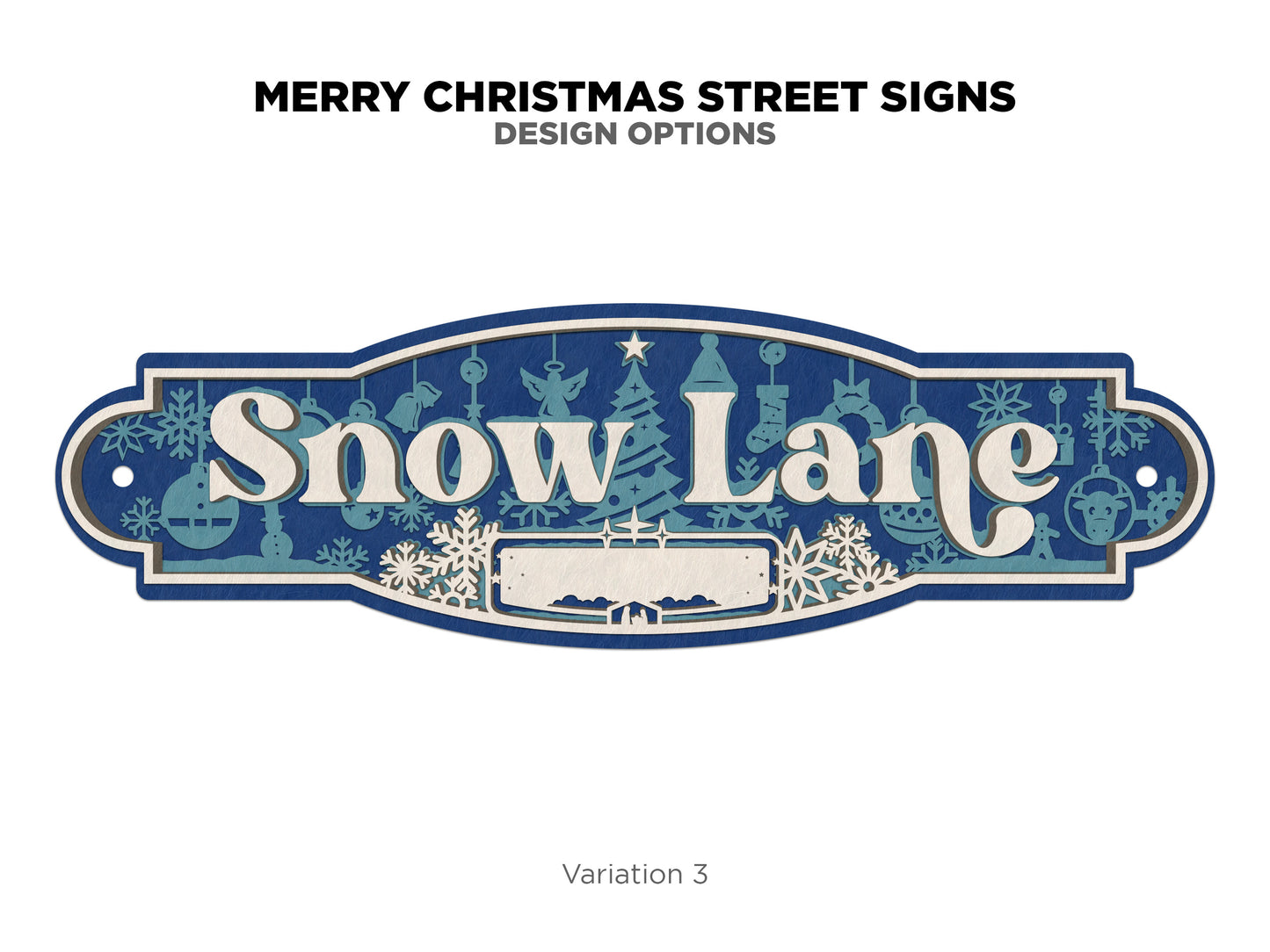 Christmas Street Signs