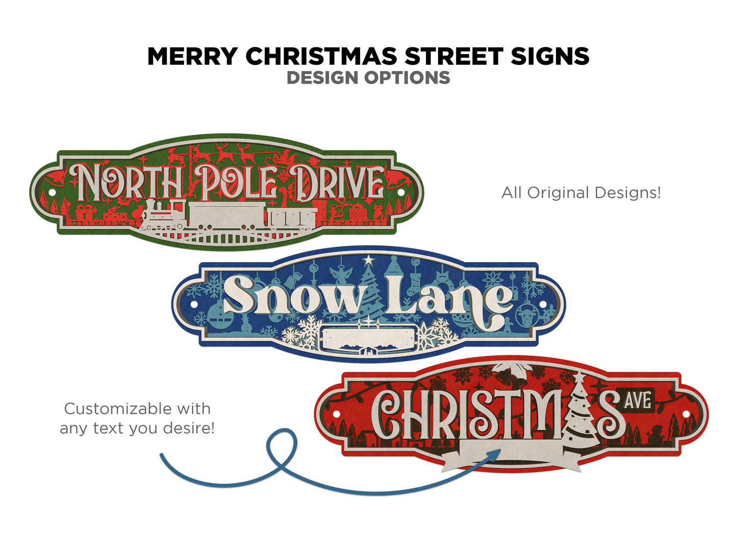 Christmas Street Signs