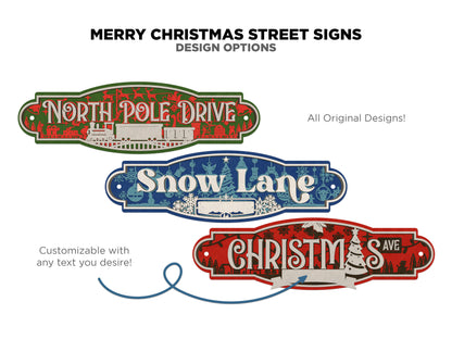 Christmas Street Signs