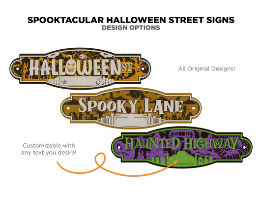 Halloween Street Signs